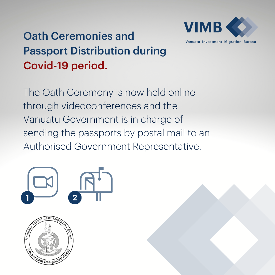 You are currently viewing Oath Ceremonies and Vanuatu Passports Distribution during Covid19 period